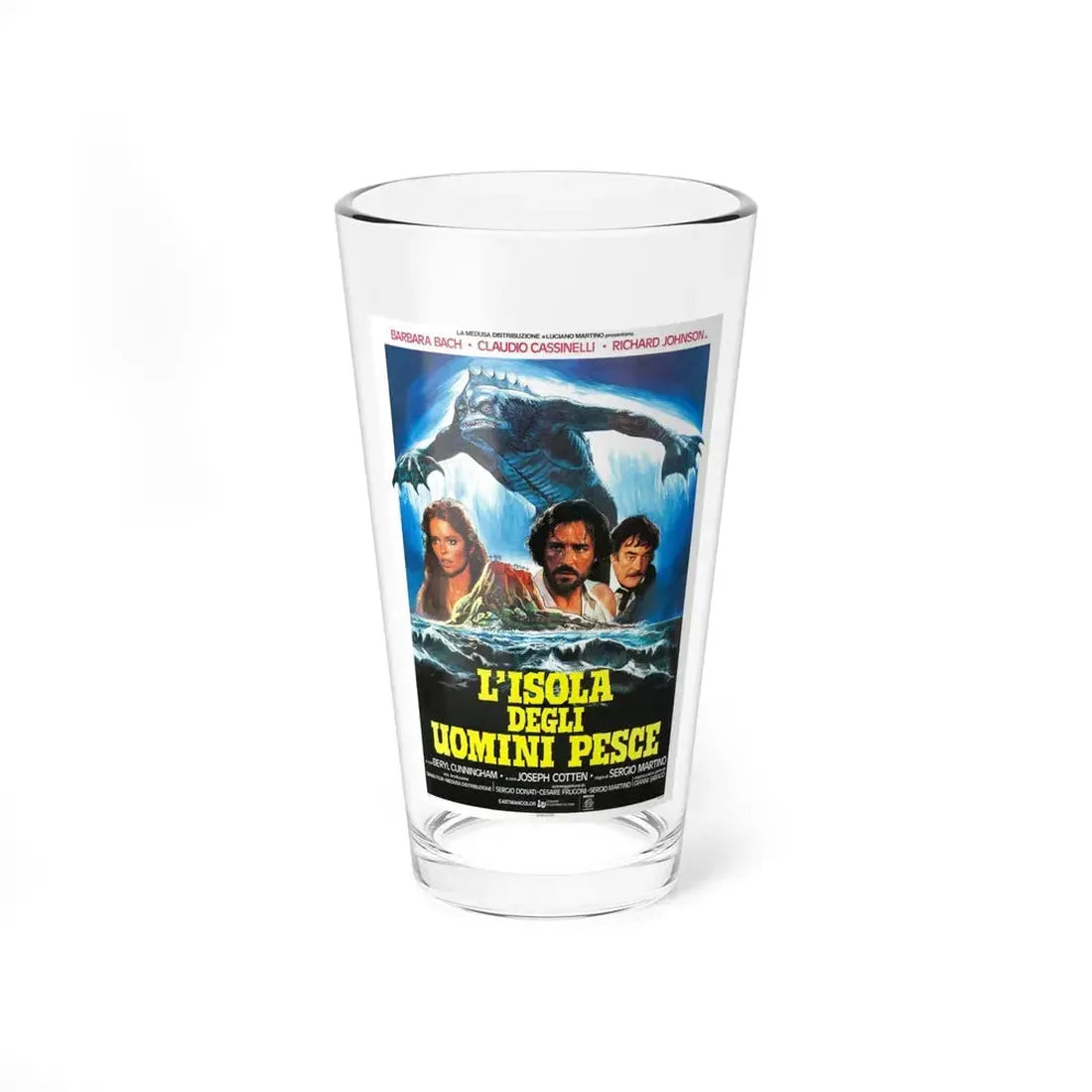 ISLAND OF THE FISHMEN (ITALIAN) 1979 Movie Poster - Pint Glass 16oz 16oz - Go Mug Yourself