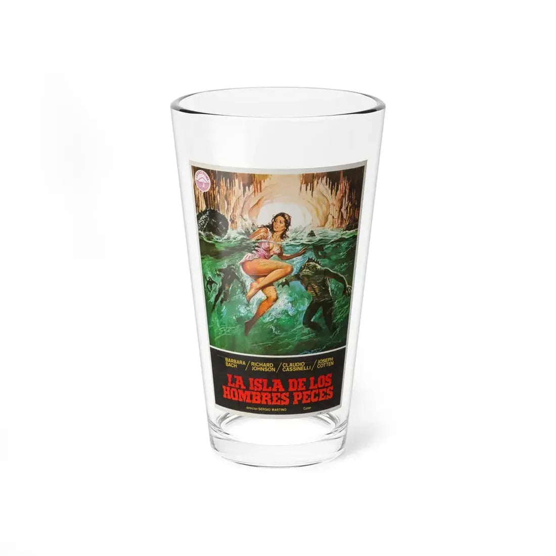 ISLAND OF THE FISHMEN (SPAIN) 1979 Movie Poster - Pint Glass 16oz 16oz - Go Mug Yourself