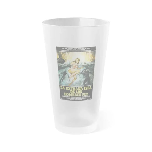 ISLAND OF THE FISHMEN (SPANISH) 1979 Movie Poster - Frosted Pint Glass 16oz 16oz Frosted - Go Mug Yourself