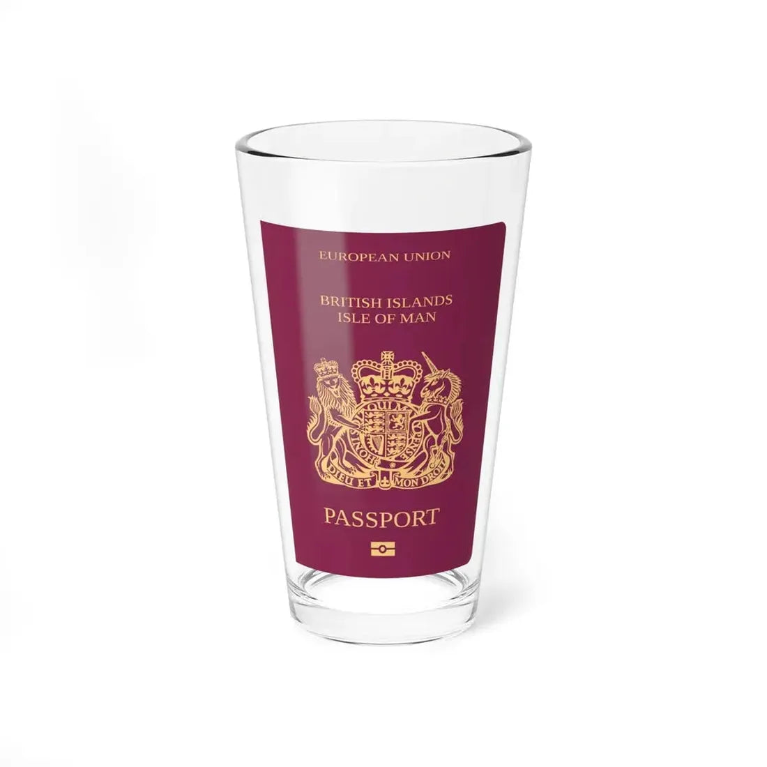 Isle Of Man Passport - Pint Glass 16oz 16oz - Go Mug Yourself