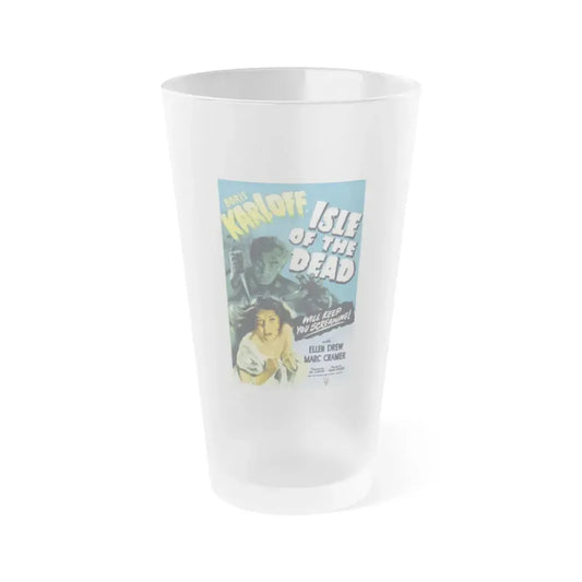 ISLE OF THE DEAD 1945 Movie Poster - Frosted Pint Glass 16oz 16oz Frosted - Go Mug Yourself