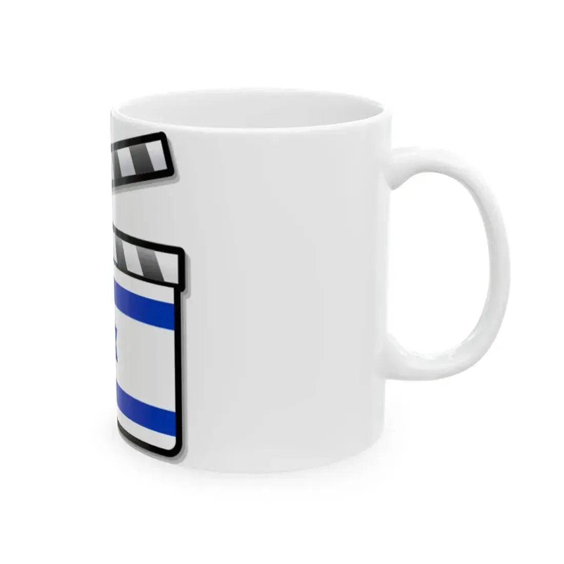 Israel film clapperboard (Israel) White Coffee Mug - Go Mug Yourself