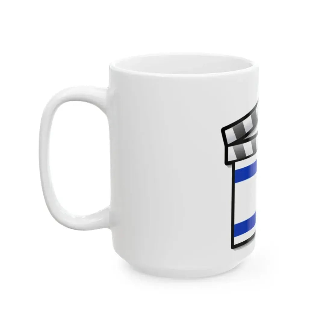 Israel film clapperboard (Israel) White Coffee Mug - Go Mug Yourself