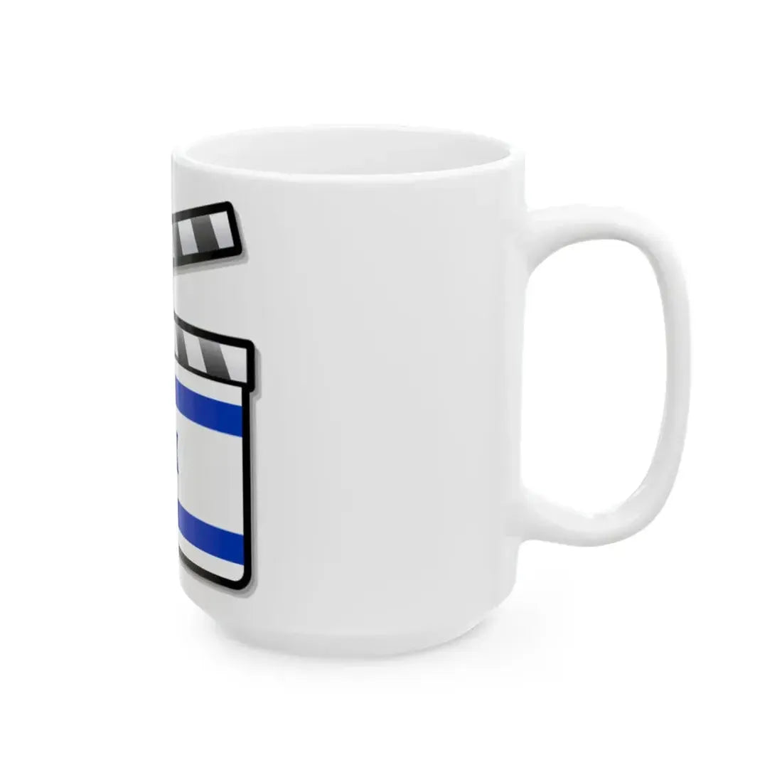 Israel film clapperboard (Israel) White Coffee Mug - Go Mug Yourself
