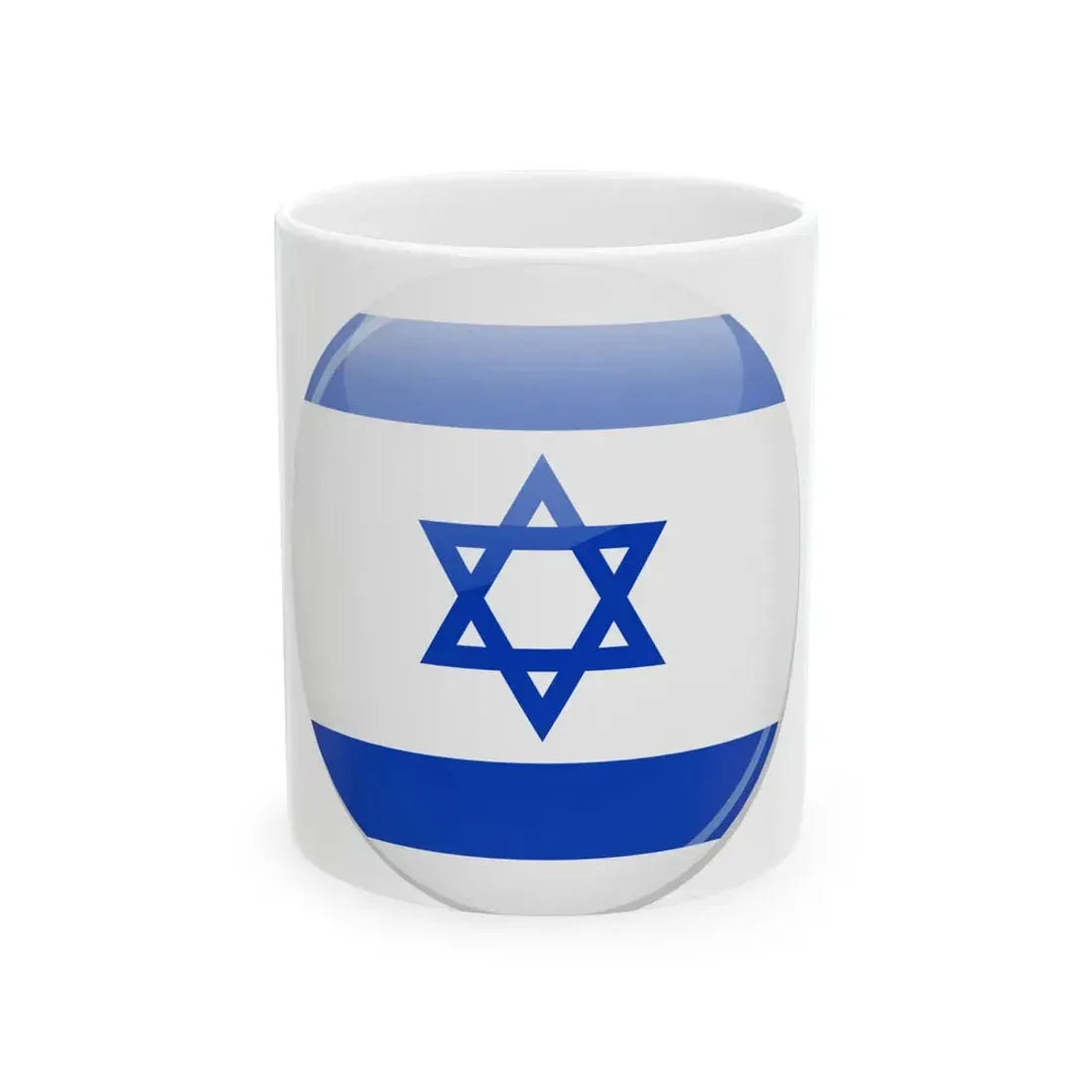 Israel flag icon (Israel) White Coffee Mug 11oz - Go Mug Yourself