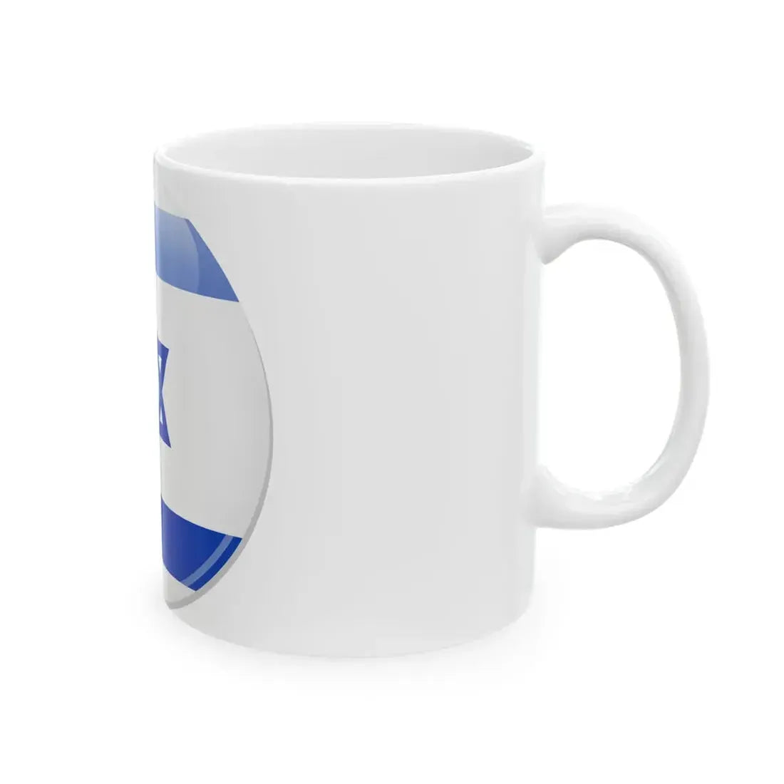 Israel flag icon (Israel) White Coffee Mug - Go Mug Yourself