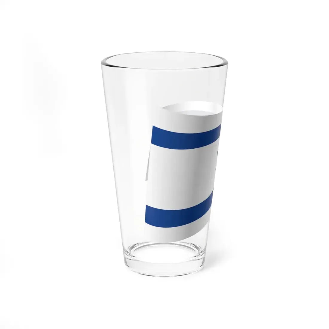 Israel Flag - iconic waving (Israel) Pint Glass 16oz - Go Mug Yourself