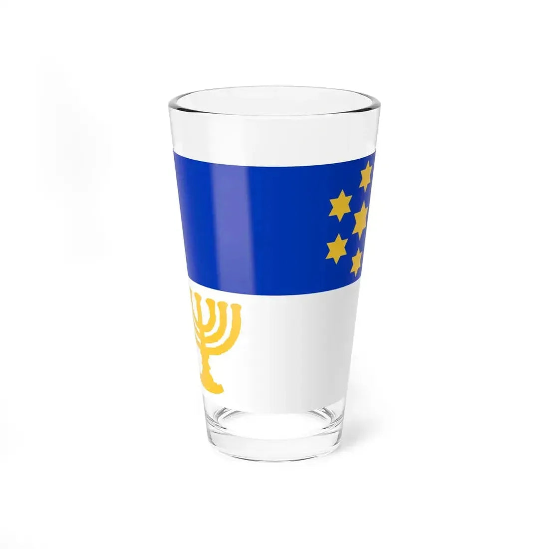 Israel Flag Proposal No.57 by Joachim Shniblag (Israel) Pint Glass 16oz 16oz - Go Mug Yourself