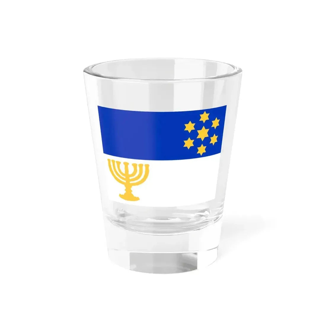 Israel Flag Proposal No.57 by Joachim Shniblag (Israel) Shot Glass 1.5oz 1.5oz - Go Mug Yourself