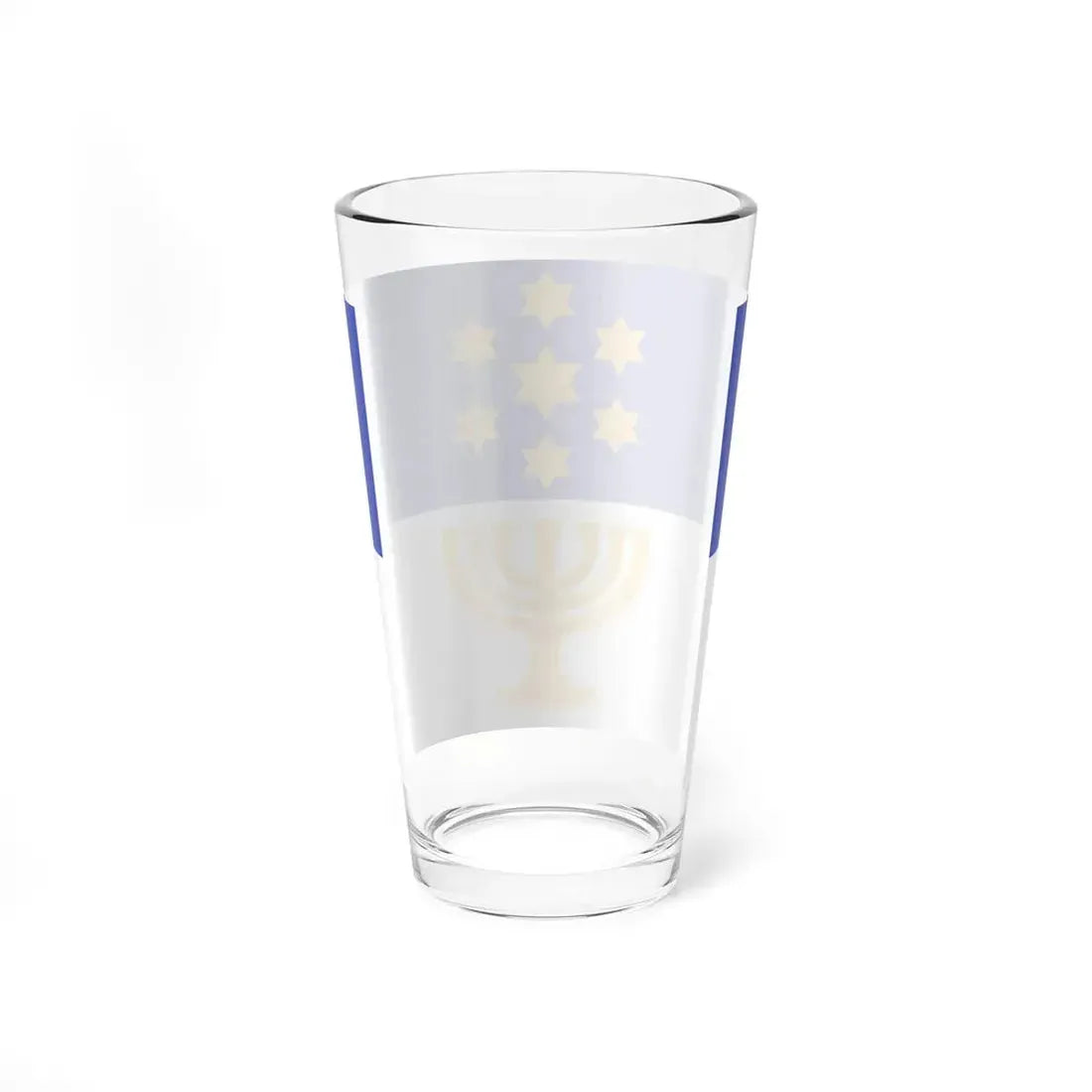 Israel Flag Proposal No.58 by Benyamin Bergi (Israel) Pint Glass 16oz - Go Mug Yourself