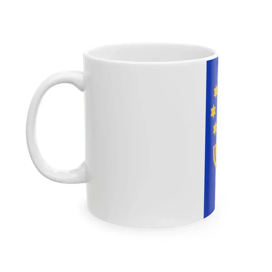 Israel Flag Proposal No.61 by Nissim Shtrick (Israel) White Coffee Mug - Go Mug Yourself