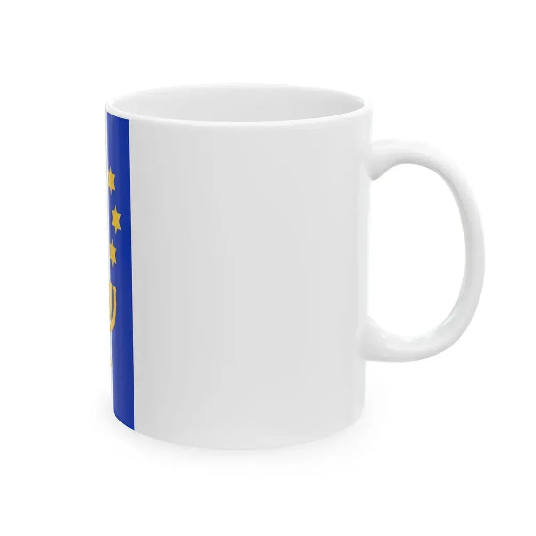 Israel Flag Proposal No.61 by Nissim Shtrick (Israel) White Coffee Mug - Go Mug Yourself