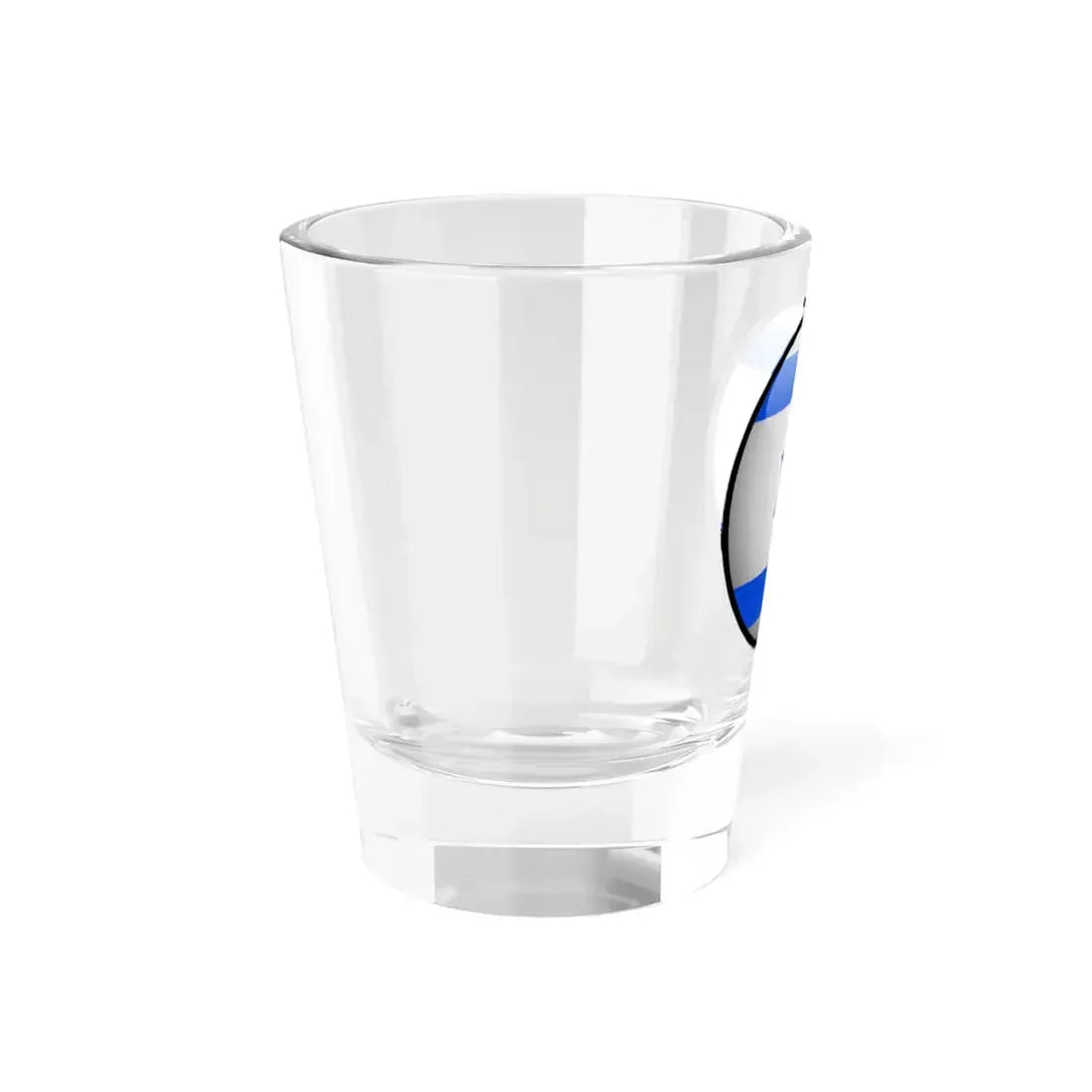 Israel Flag Round (Israel) Shot Glass 1.5oz - Go Mug Yourself