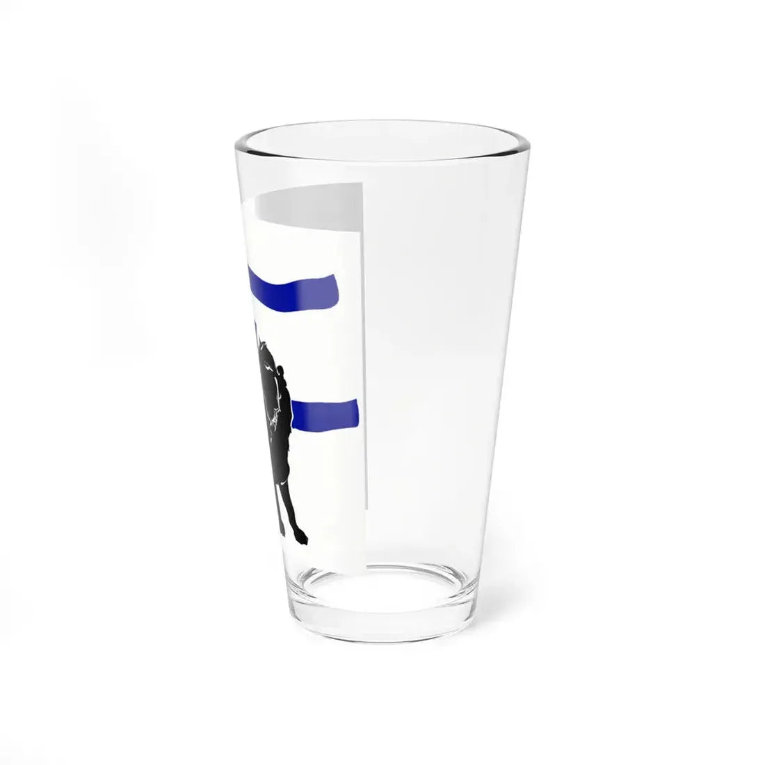 אריה ודגל ישראל (Israel) Pint Glass 16oz - Go Mug Yourself