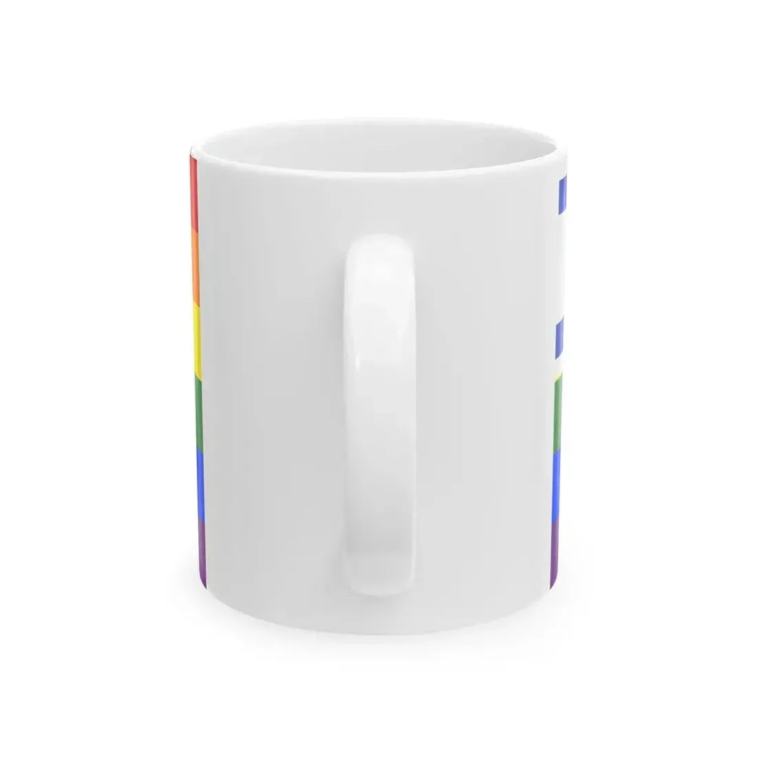 Israel-rainbow-flag (Israel) White Coffee Mug - Go Mug Yourself