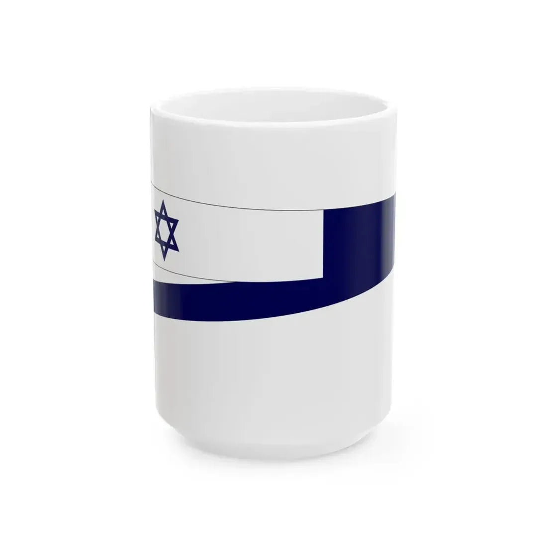 Israeli Navy penant (Israel) White Coffee Mug 15oz - Go Mug Yourself