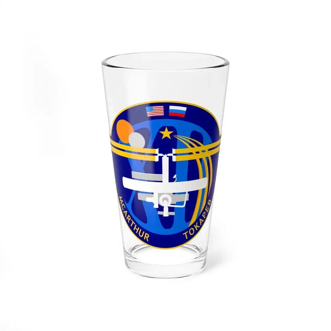 ISS Expedition 12 (NASA) Pint Glass 16oz 16oz - Go Mug Yourself