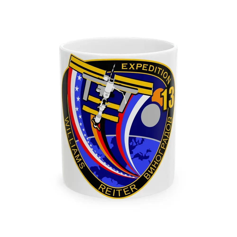 ISS Expedition 13 (NASA) White Coffee Mug 11oz - Go Mug Yourself