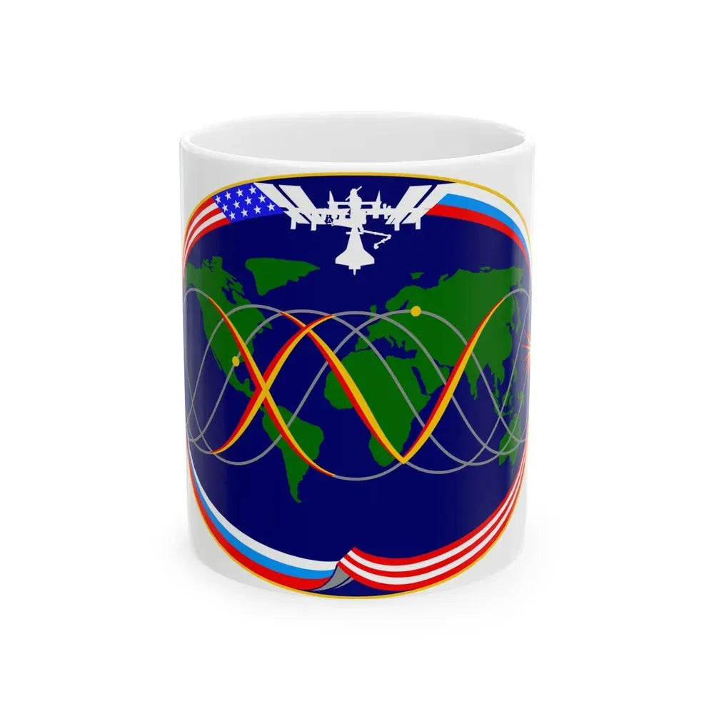 ISS Expedition 15 (NASA) White Coffee Mug 11oz - Go Mug Yourself