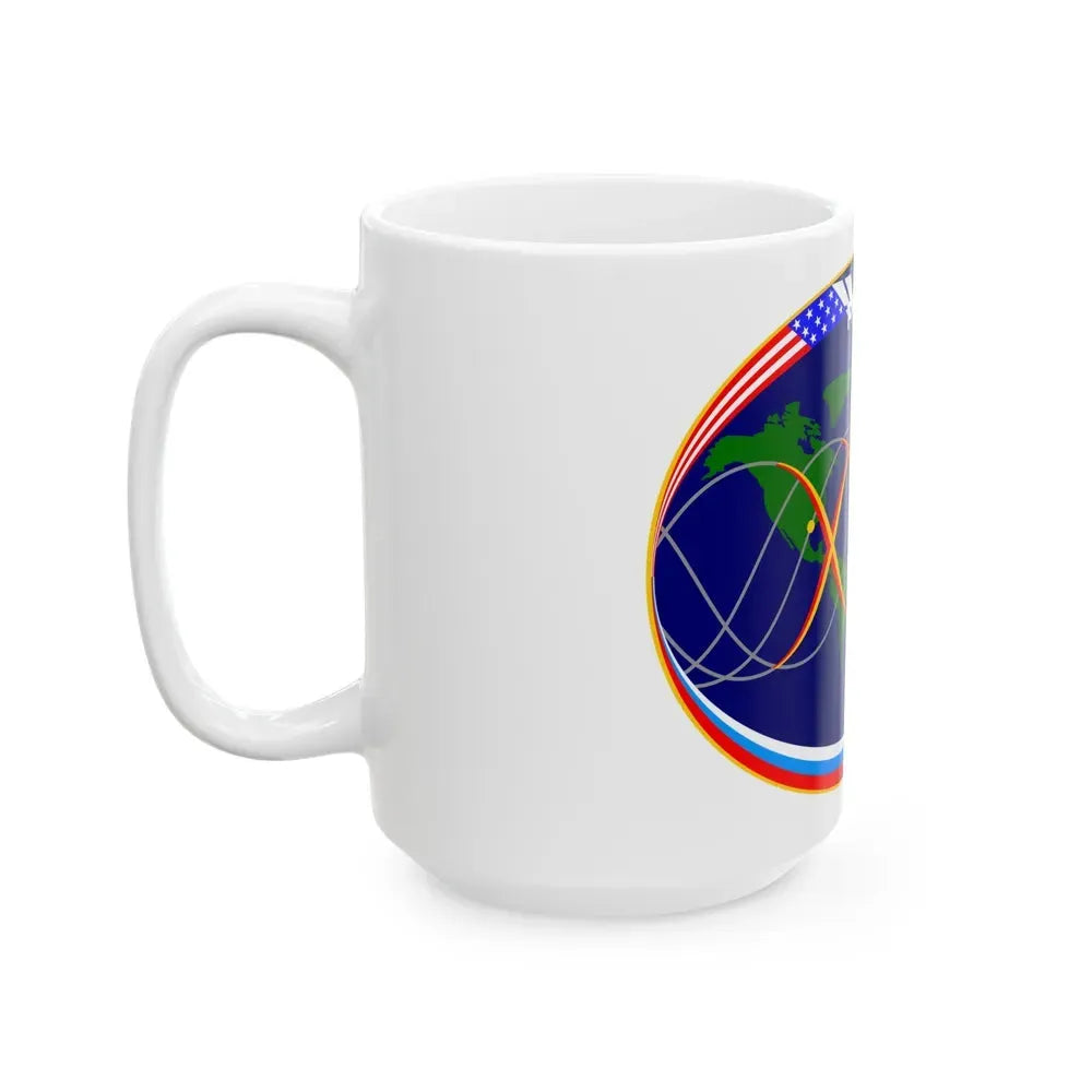 ISS Expedition 15 (NASA) White Coffee Mug - Go Mug Yourself