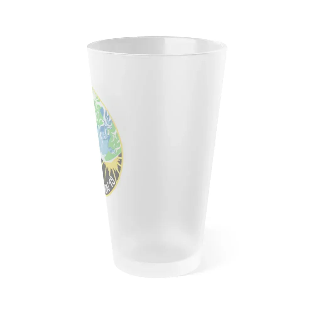 ISS Expedition 19 (NASA) Frosted Pint Glass 16oz - Go Mug Yourself