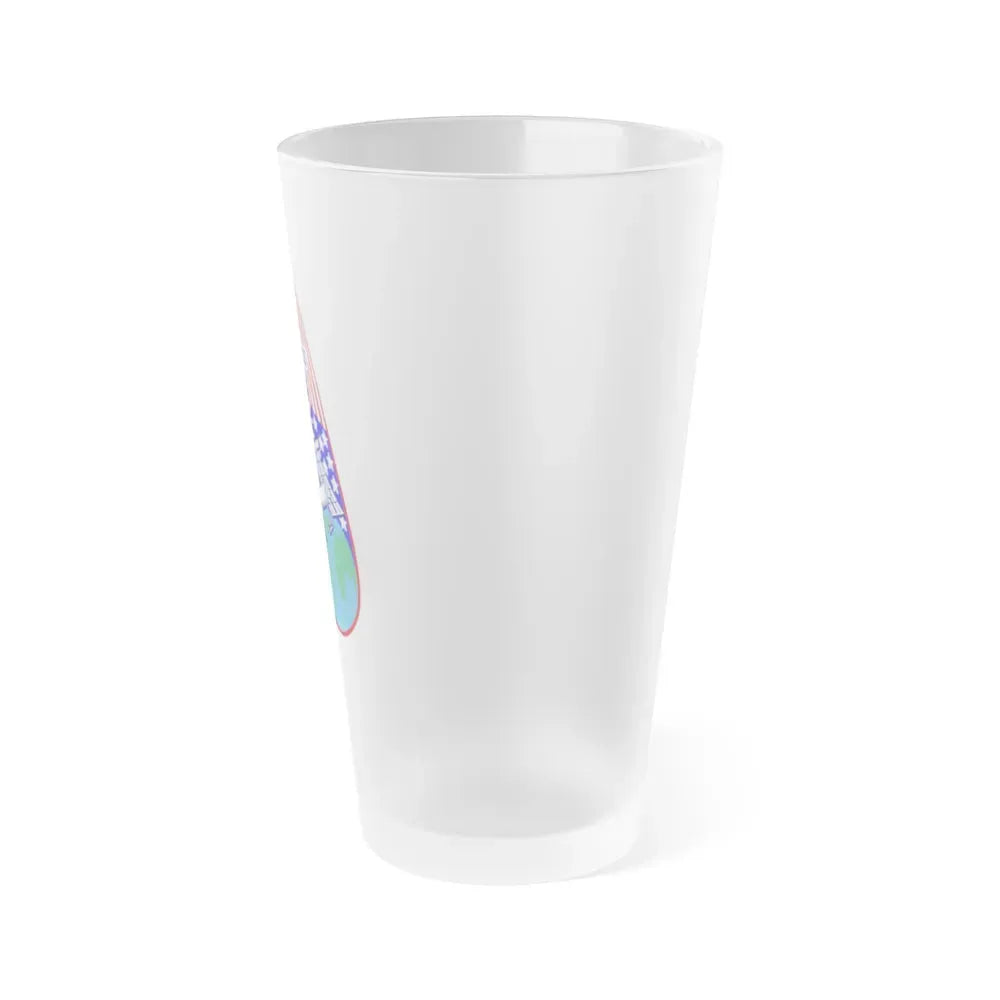 ISS Expedition 2 (NASA) Frosted Pint Glass 16oz - Go Mug Yourself