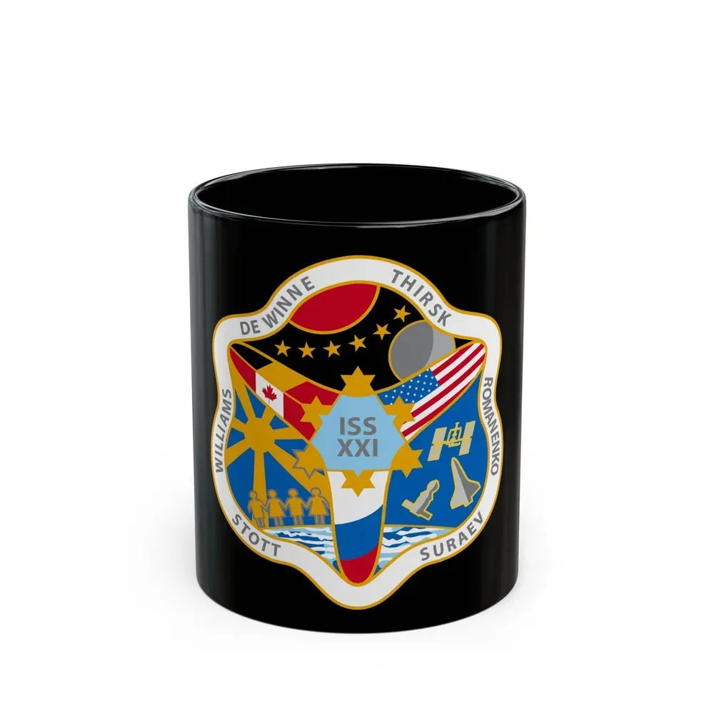 ISS Expedition 21 (NASA) Black Coffee Mug 11oz - Go Mug Yourself
