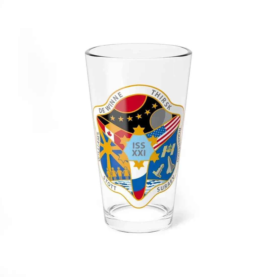 ISS Expedition 21 (NASA) Pint Glass 16oz 16oz - Go Mug Yourself