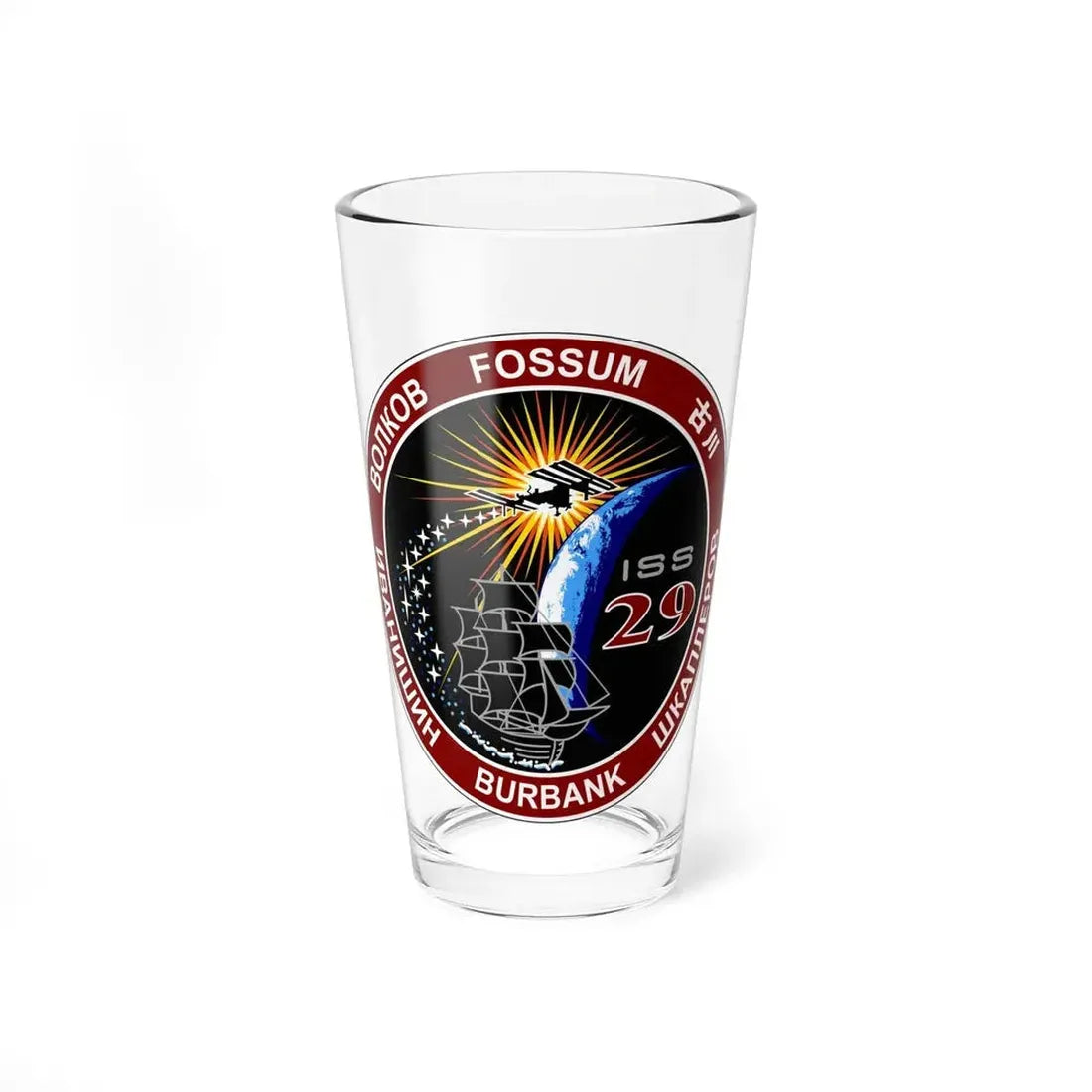 ISS Expedition 29 (NASA) Pint Glass 16oz 16oz - Go Mug Yourself
