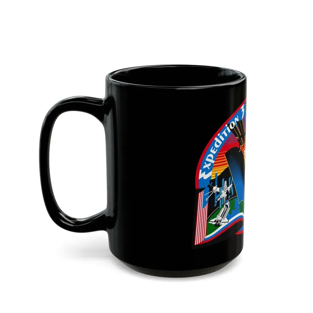 ISS Expedition 3 (NASA) Black Coffee Mug - Go Mug Yourself