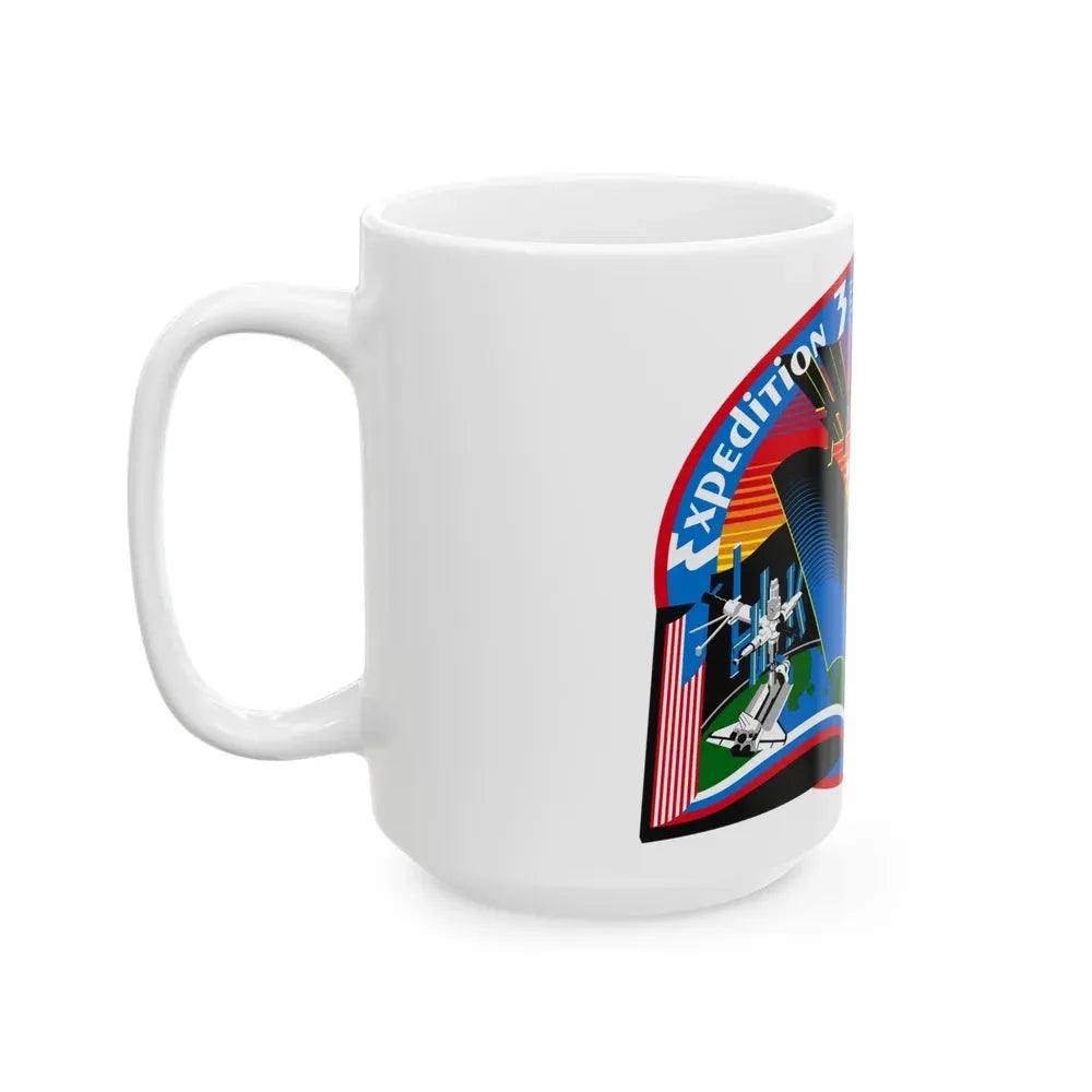ISS Expedition 3 (NASA) White Coffee Mug - Go Mug Yourself