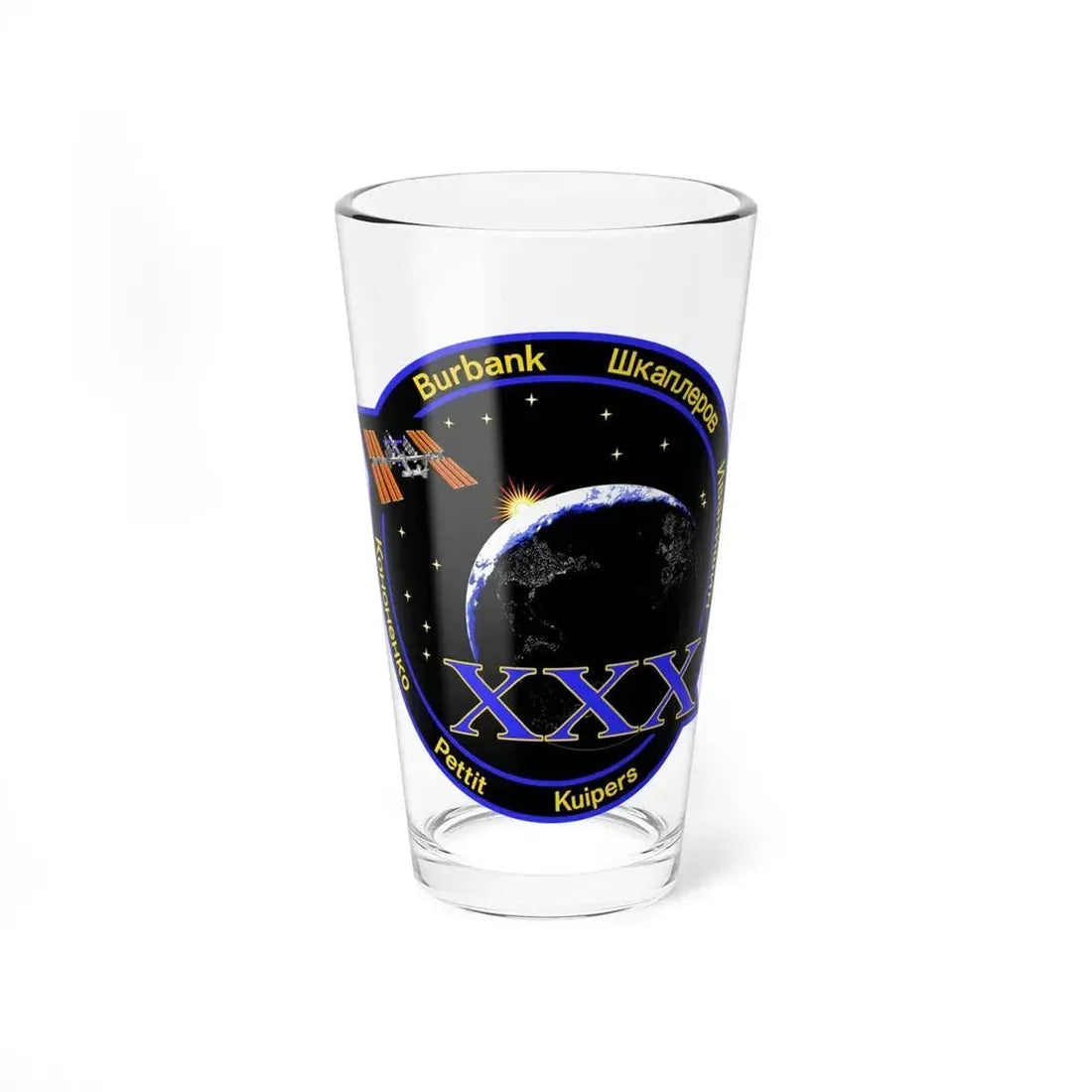 ISS Expedition 30 (NASA) Pint Glass 16oz 16oz - Go Mug Yourself