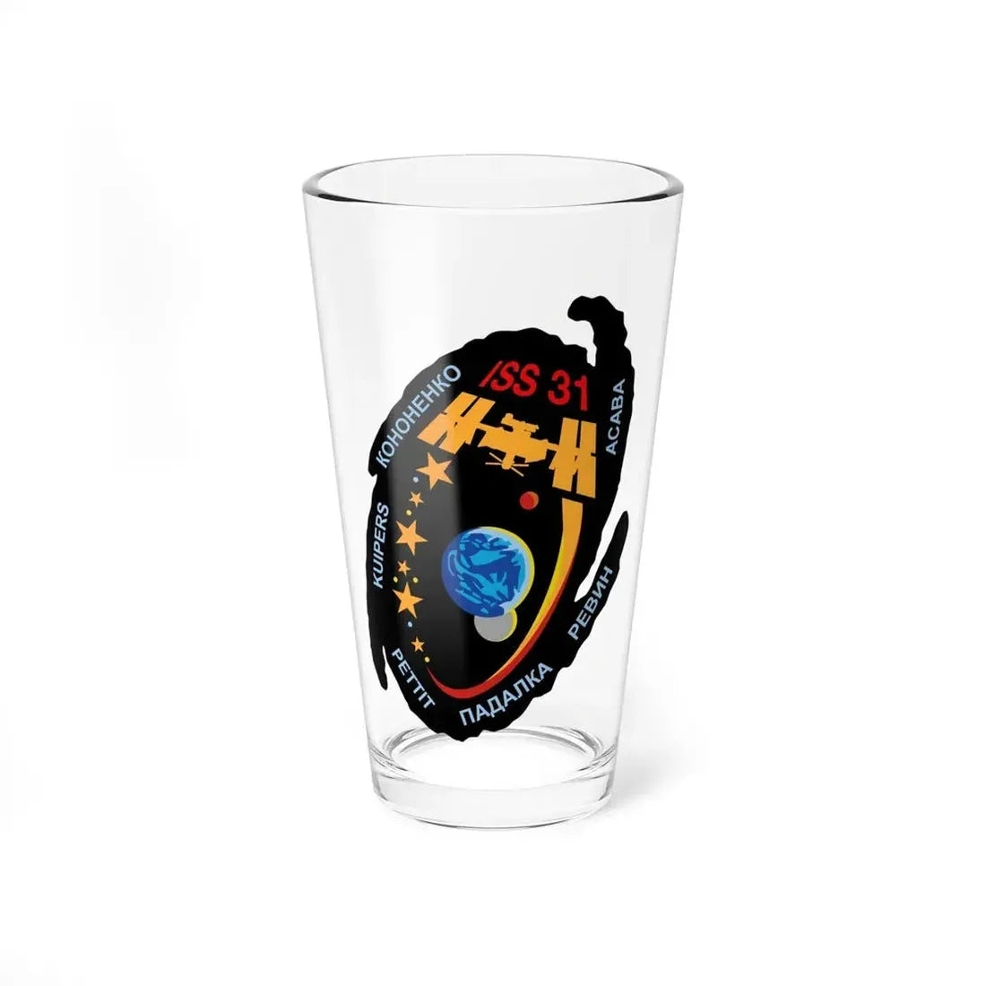 ISS Expedition 31 (NASA) Pint Glass 16oz 16oz - Go Mug Yourself