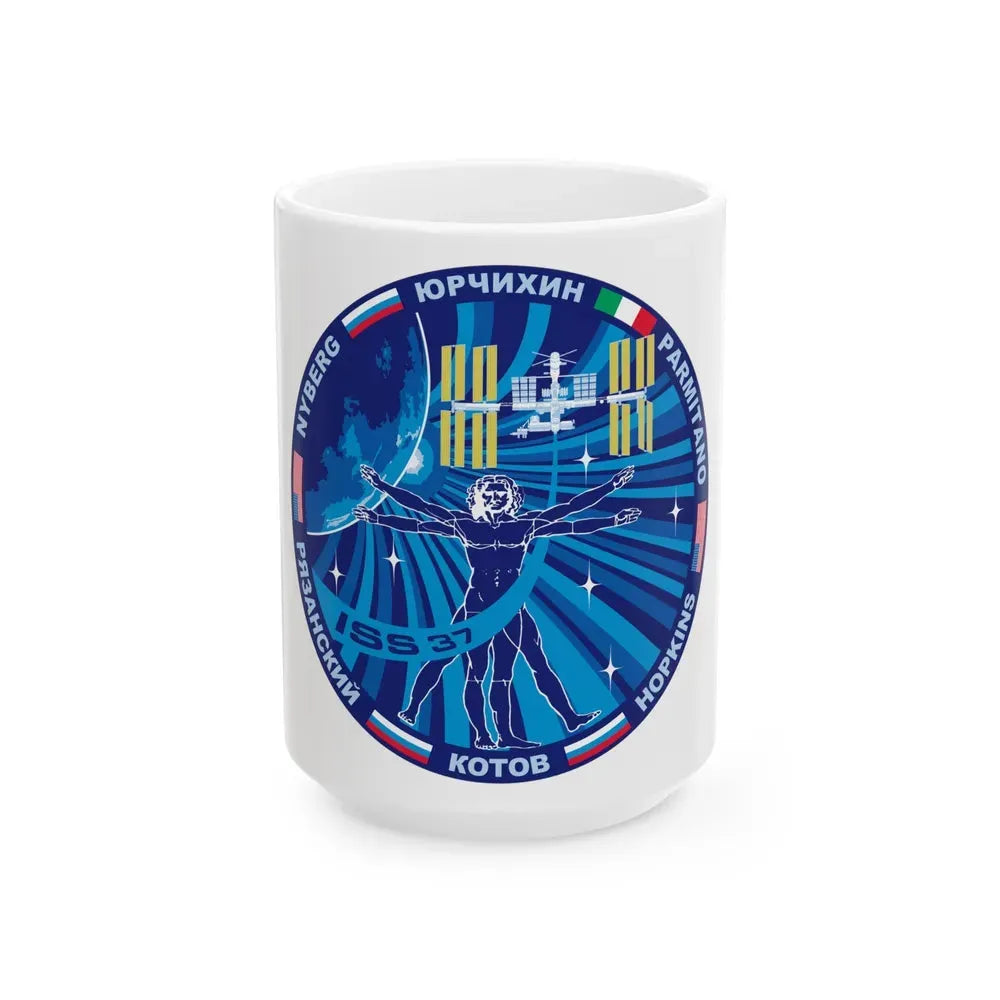 ISS Expedition 37 (NASA) White Coffee Mug 15oz - Go Mug Yourself