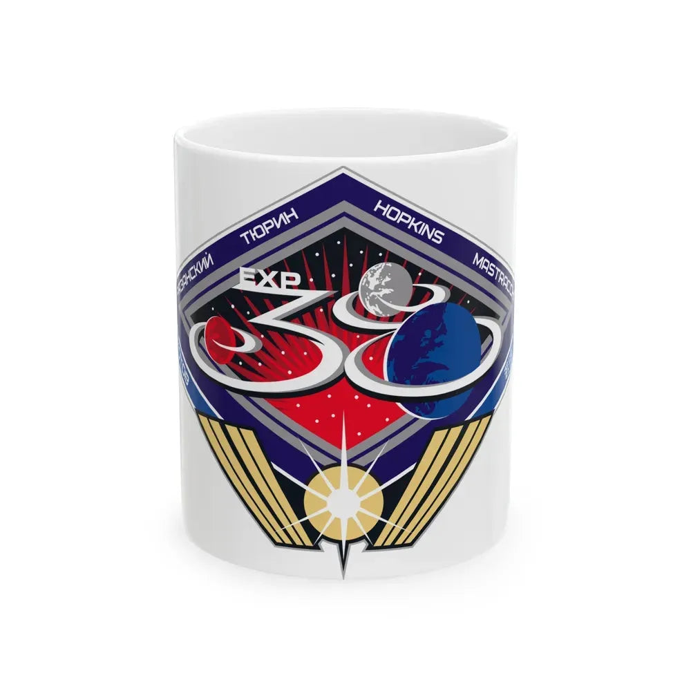 ISS Expedition 38 (NASA) White Coffee Mug 11oz - Go Mug Yourself