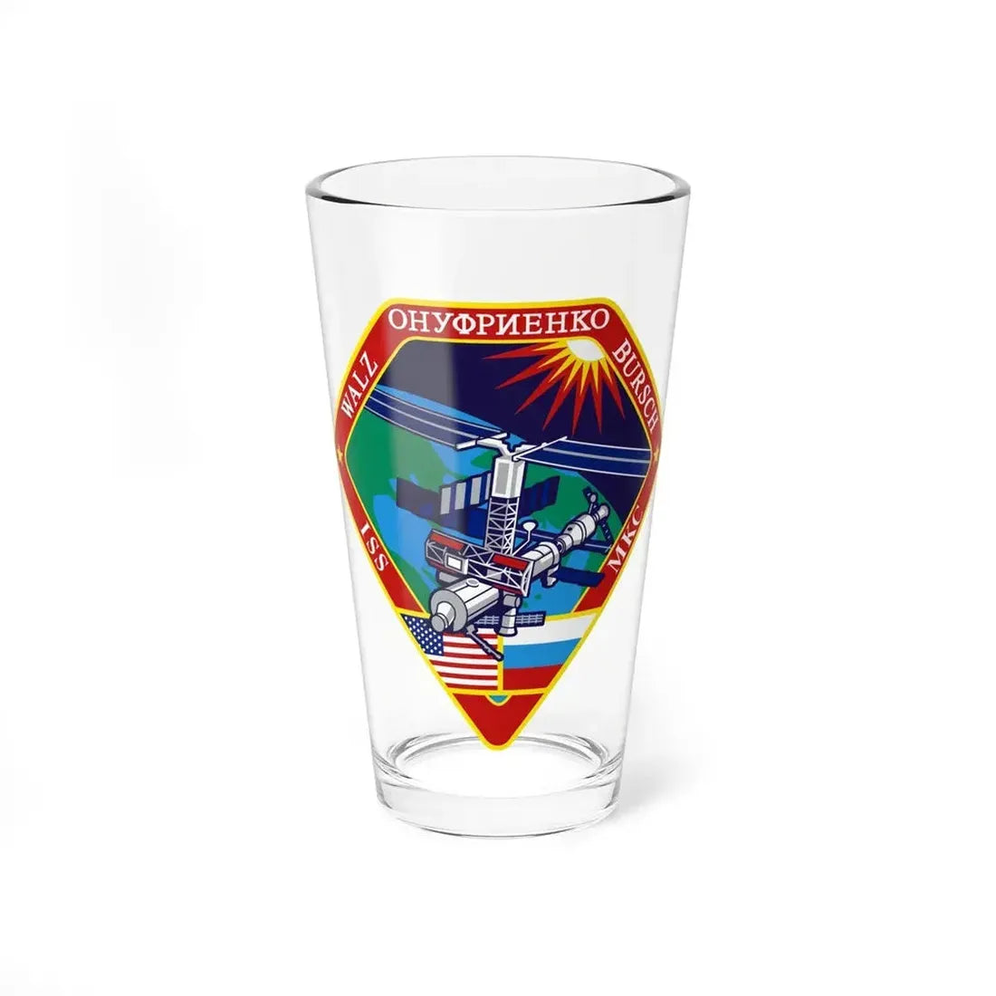 ISS Expedition 4 (NASA) Pint Glass 16oz 16oz - Go Mug Yourself