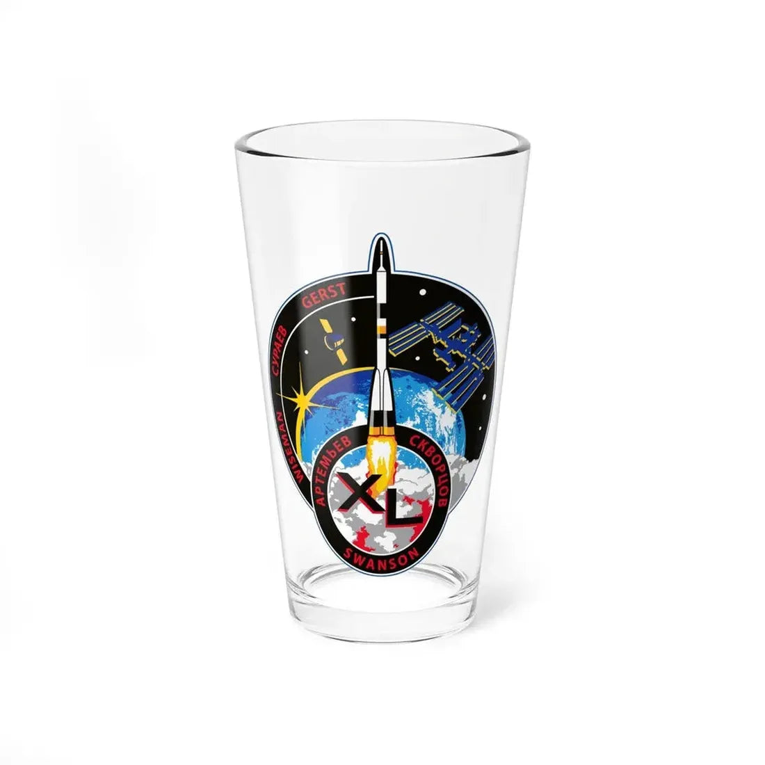 ISS Expedition 40 (NASA) Pint Glass 16oz 16oz - Go Mug Yourself