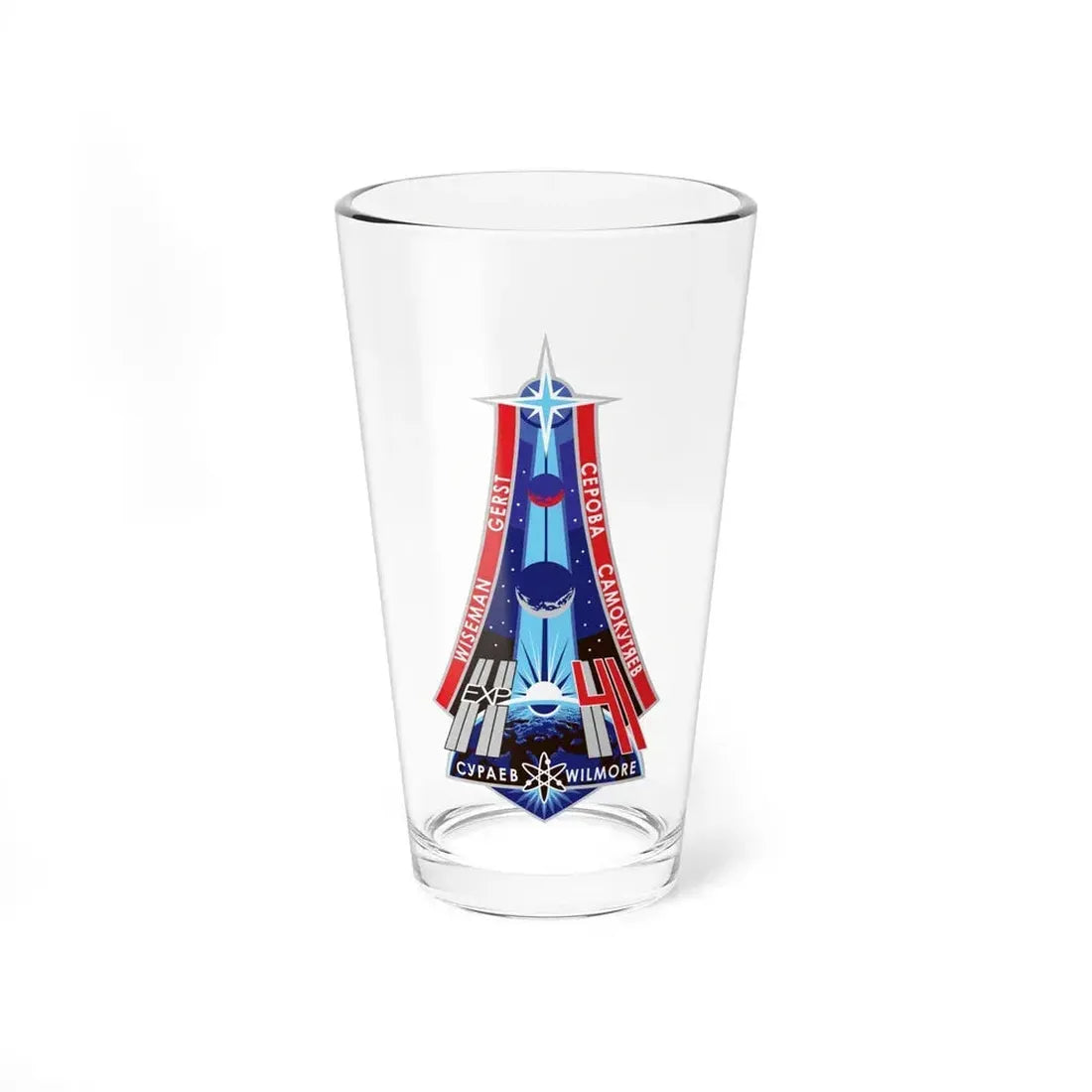 ISS Expedition 41 (NASA) Pint Glass 16oz 16oz - Go Mug Yourself