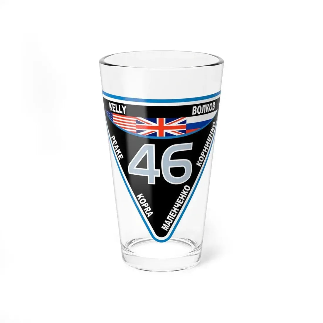 ISS Expedition 46 (NASA) Pint Glass 16oz 16oz - Go Mug Yourself