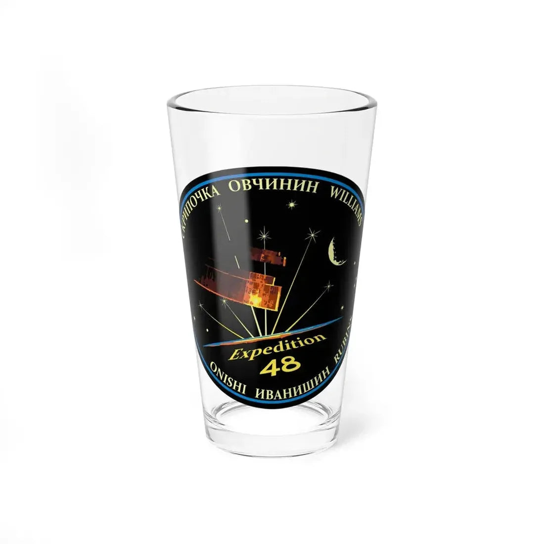 ISS Expedition 48 (NASA) Pint Glass 16oz 16oz - Go Mug Yourself