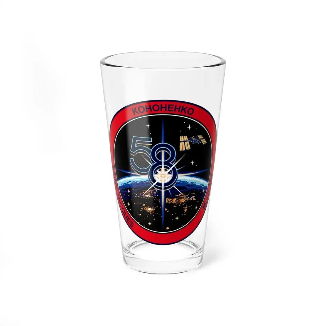 ISS Expedition 58 (NASA) Pint Glass 16oz 16oz - Go Mug Yourself