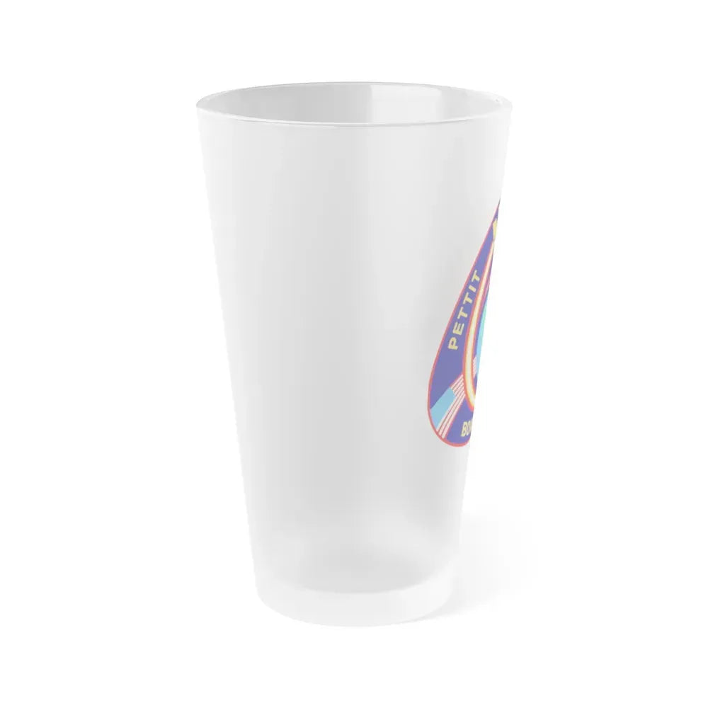 ISS Expedition 6 (NASA) Frosted Pint Glass 16oz - Go Mug Yourself
