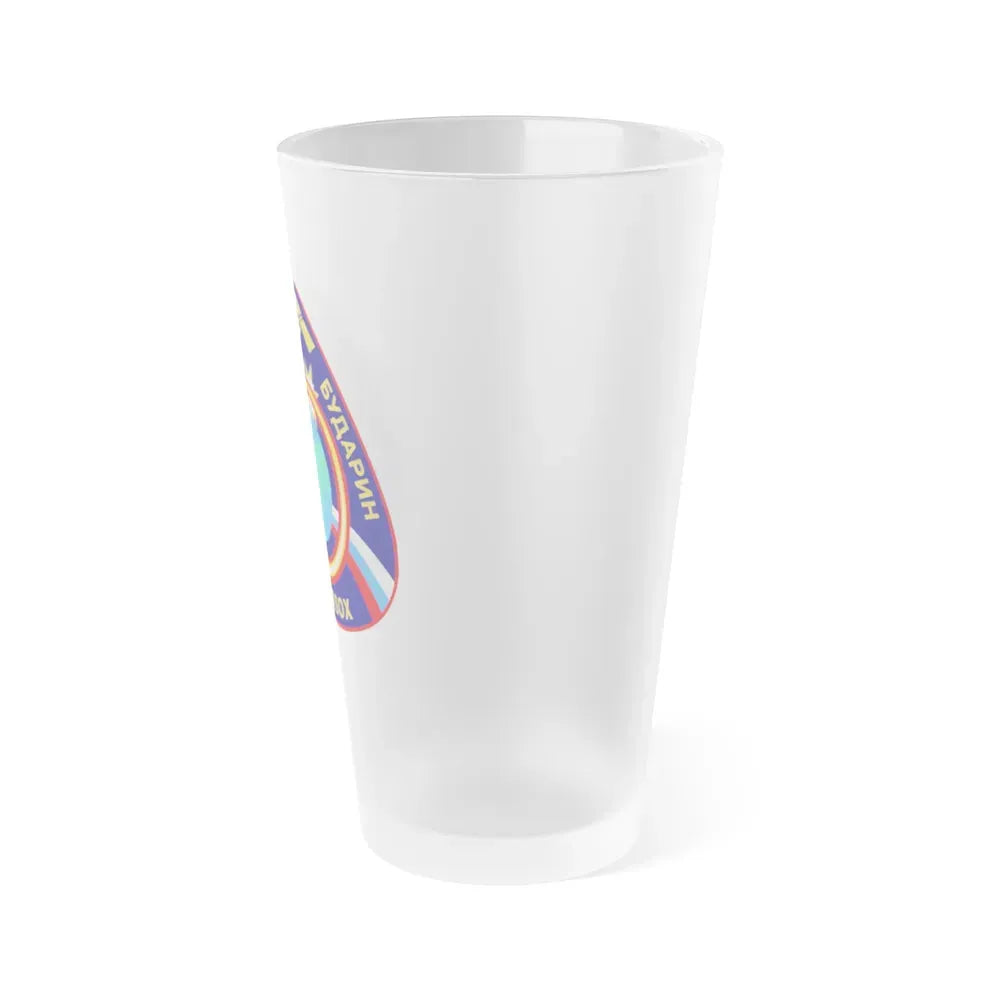 ISS Expedition 6 (NASA) Frosted Pint Glass 16oz - Go Mug Yourself