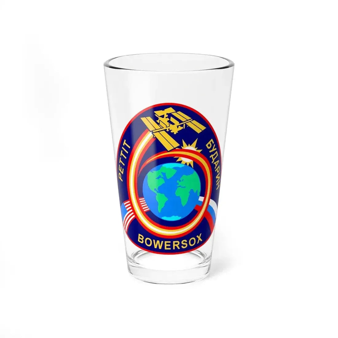 ISS Expedition 6 (NASA) Pint Glass 16oz 16oz - Go Mug Yourself