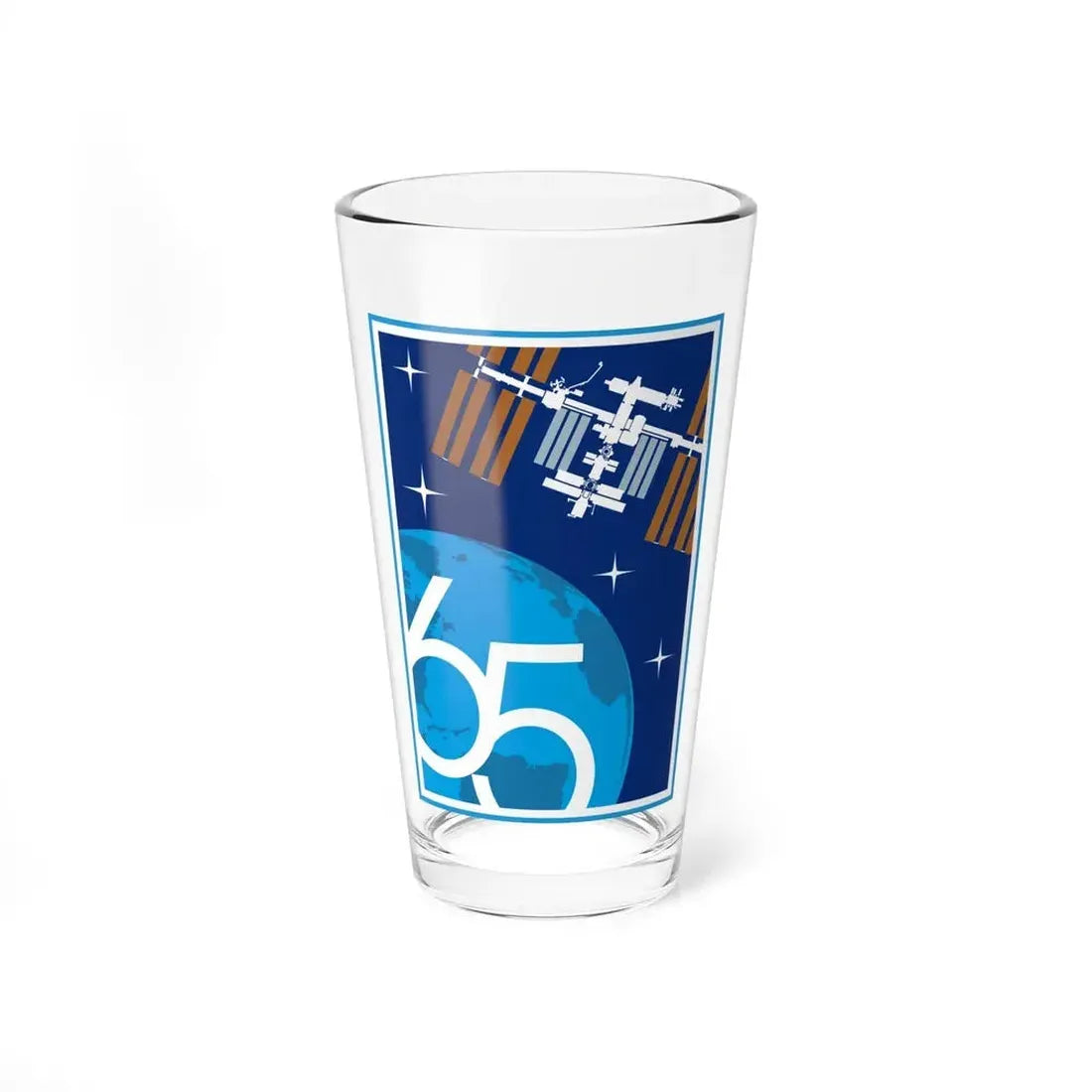 ISS Expedition 65 (NASA) Pint Glass 16oz 16oz - Go Mug Yourself