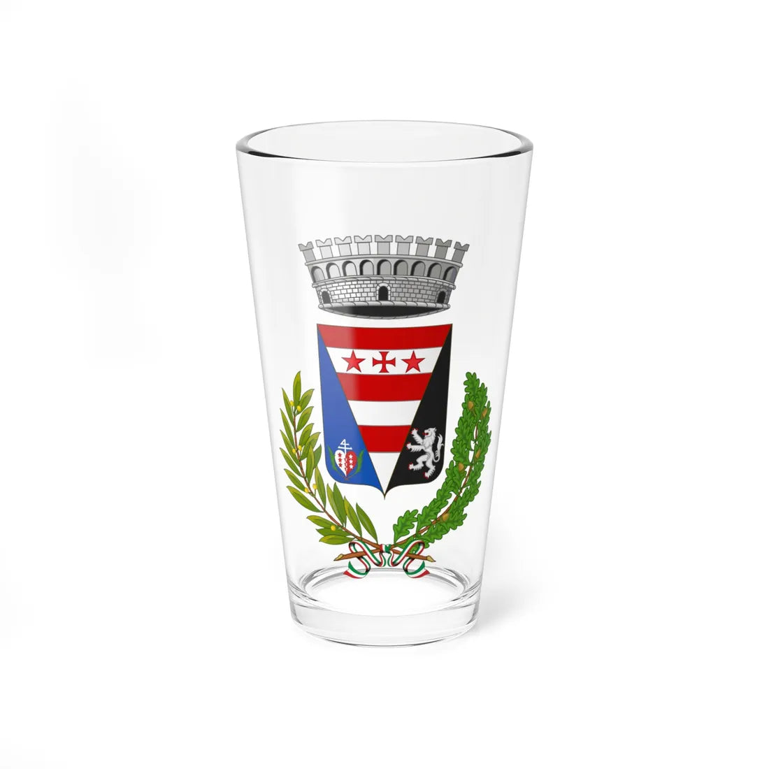 Issime-Stemma (Italy) (Coat of Arms) Pint Glass 16oz 16oz - Go Mug Yourself