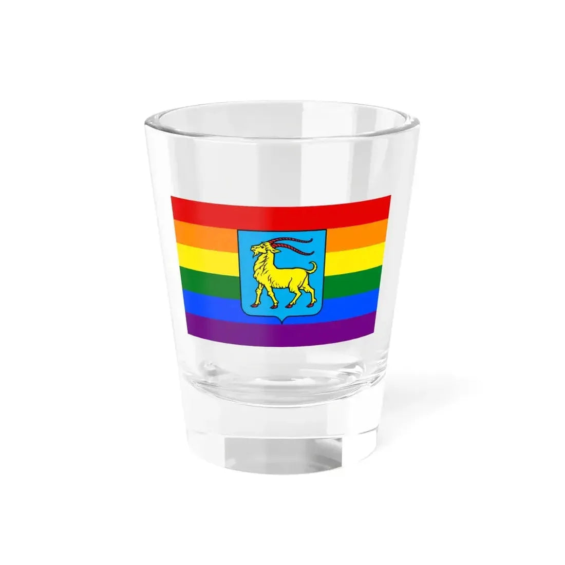 Istria Gay flag (Croatia) Shot Glass 1.5oz 1.5oz - Go Mug Yourself