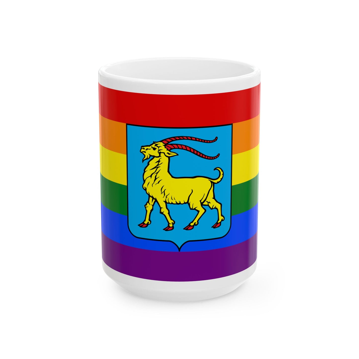 Istria Gay flag (Croatia) White Coffee Mug-15oz-Go Mug Yourself