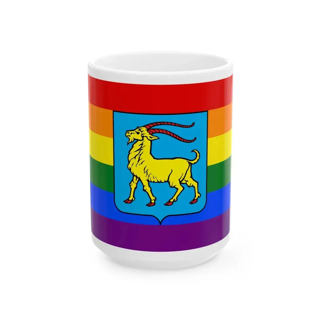 Istria Gay flag (Croatia) White Coffee Mug 15oz - Go Mug Yourself