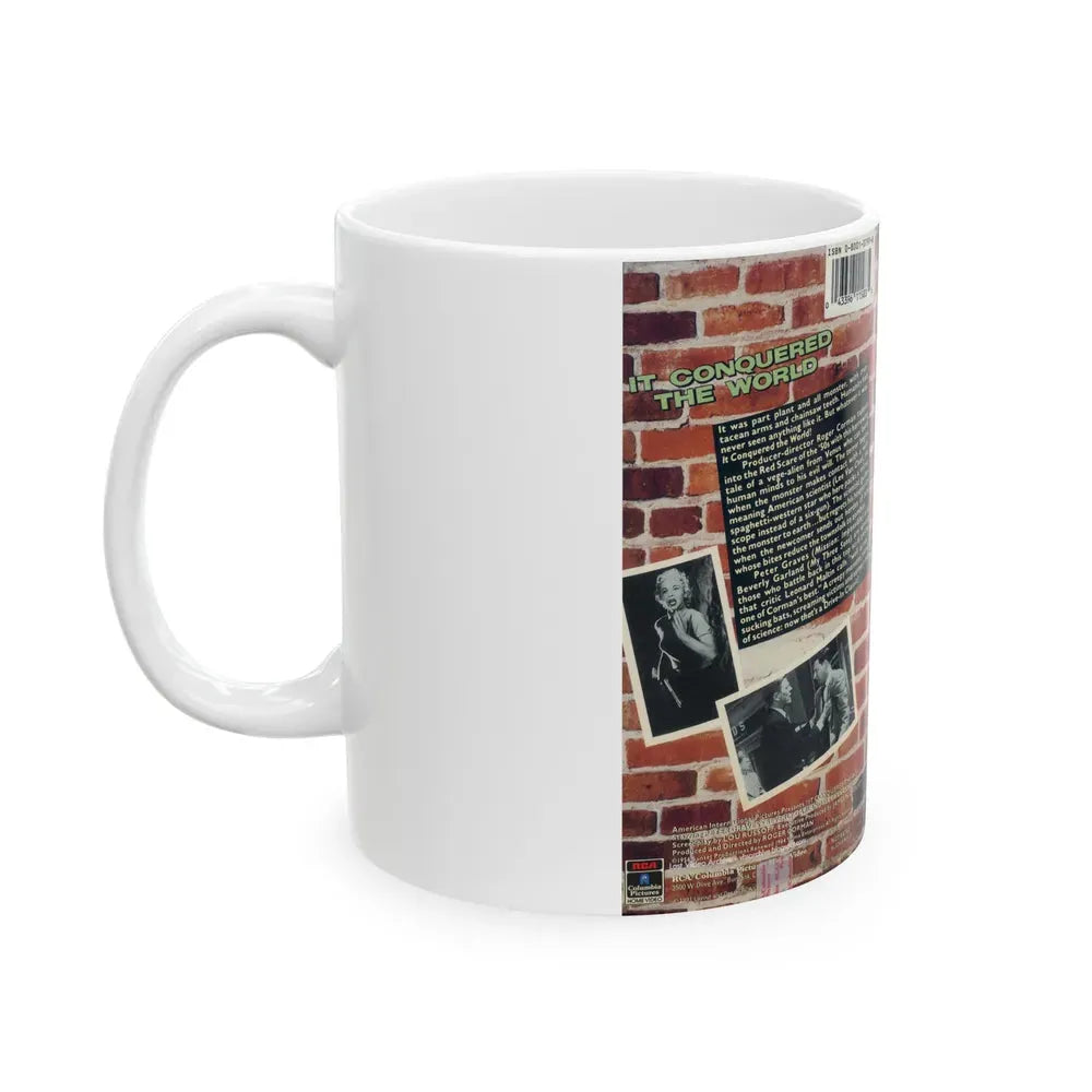 IT CONQUERED THE WORLD (VHS COVER) - White Coffee Mug - Go Mug Yourself